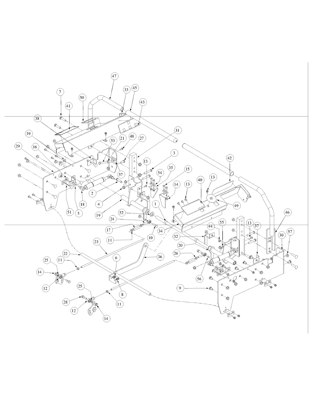 Control Assembly Diagram and Parts List for M60-KW (53AB5D8X150-25-HP)(2003) Cub Cadet Lawn Tractor